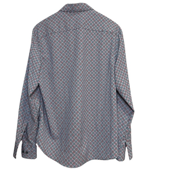 CON.STRUCT CIRCLE WOVEN LONG SLEEVE SHIRT Slim Fit Size L - Picture 2 of 5